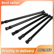 5 Pack Cupboard Bars Tensions Rod Spring Curtain Rod for DIY Projects, Extendable Width, 11.81 to 20 Inches (Black)