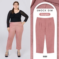 Pants For Chubby Women Elastic Back Waist 8-Inch Legs 32 Inches-44/Peach Pink