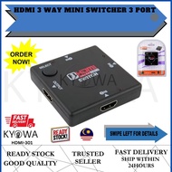 HDMI 3 WAY MINI SWITCHER 3 PORT (HDMI-301)