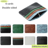 PROM Card Holder, Coin Pouch PU Leather Credit Card Sleeve, Bag Ultra-thin Wallet Double-sided Card 
