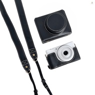Digital Camera Protective Case PU Leather Camera Storage Bag with Removable Shoulder Strap Compatibl
