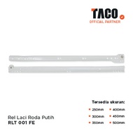 TACO White Wheel Drawer Rail - RLT 001 FE - 500