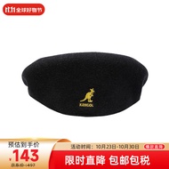 KANGOL男女同款 黑色羊毛贝雷帽 0258BC BG991 L
