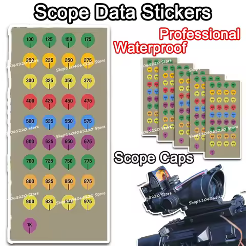 Hot Professional Waterproof Scope Data Stickers Universal Long-range Aim Mark Self-adhesive Scope Ca