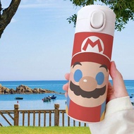 Bandai | 420ML Super Mario Bros Tumbler Thermo Bottle Large Capacity Anime Stainless Steel Thermal W