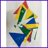 ∴ ➶ ﹍ MAKAPAL** Local made** 10 Meters Assorted Color Fiesta Flag Banderitas / Fiesta Banderitas