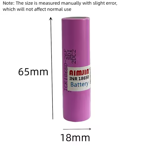 3.7V 18650 2600mah Battery For 26F ICR18650 26F 20A Lithium ion Battery Replacement External Battery