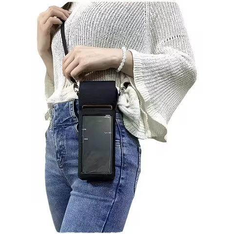 For sunmi V2 V2S protective case shoulder strap waterproof fall prevention handheld smart Android PO