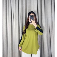 Luxe Top 7 Sleeve CombinationWanita/8 Top Latest TrimWanita