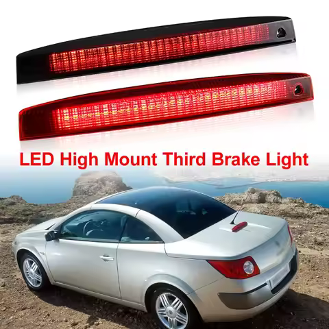 1 PCS OEM: 8200175538 FOR Renault Megane MK II 2003-2008 Smoked RED lens Led Third Brake Light Rear 