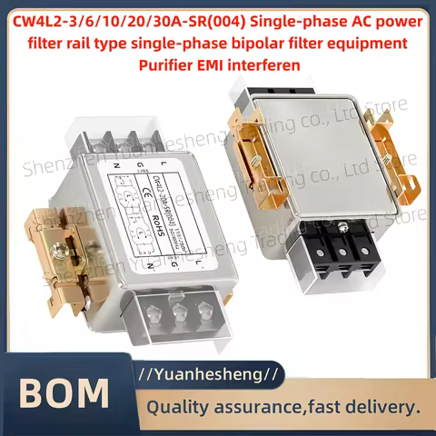 Brand new and original CW4L2-3/6/10/20/30A-SR(004) Single-phase AC power filter rail type single-pha