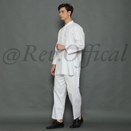 Baju Koko Setelan Pakistan Putih Premium Pria