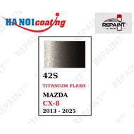 Scratch Removal Spray Paint for MAZDA CX-8 METALLIC BROWN color code 42S - Genuine REPAINT TITANIUM 