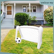 [AmlesoMY] Kids Mini Soccer Goal Set Inflatable Football Net with Ball PVC Material for Soccer Goal 