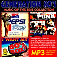 GENERATION 80'S MP3 music CD for PC CDROM and compatibles