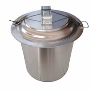 Dandang mie ayam stenlis ukuran 35cm / panci mie ayam free saringan mie ayam