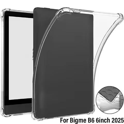 Clear Soft TPU Tablet Back Cover For Bigme B6 6inch 2025 Transparent Protector Case For Bigme B6 Sho