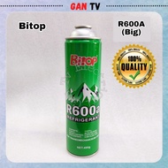 (400g) Bitop R-600A R600 R600A Refrigerant/Air Cond Conditioner Refill+Can Tap Valve 338 Peti Sejuk Ais Aircon FIXIA