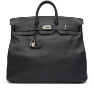 Hermès Black Togo HAC Haut à Courroies Birkin 50 Palladium Hardware, 2011