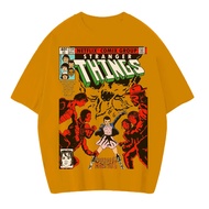 STRANGER THINGS HEROES AND MONSTERS VINTAGE TEE (YELLOW MUSTARD T-SHIRT)