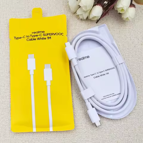 Realme Original 10A PD Cable 100W 80W 65W Usb Type C Super Dart Vooc Charger Cord For 15 14 13 Pro+ 