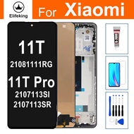 จอแอลซีดีสำหรับ Xiaomi 11T 21081111RG/11T Pro 2107113SR ดิสเพลย์หน้าจอสัมผัส2107113SI ประกอบ Digitiz