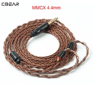 Kbear 8 lõi đồng không oxy cáp tai nghe với 2pin/MMCX/qdc/TFZ nối Nâu OFC dây tai nghe 2.5/3.5/4.4mm