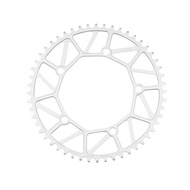 Litepro Folding Bike Full Hollow Bicycle Chainwheel 48/50/52/54/56/58T Chainring BCD130 Ultralight Positive Tooth Disc (Silver, 50T)