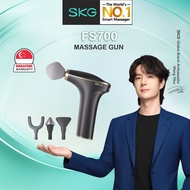 SKG FS700 Massage Gun with 10mm Deep Tissues Portable Lightweight Fascial Pain Relief Muscle Therapy