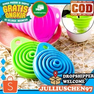 JJ CHEN OIL FUNNEL, PORTABLE SILICONE WATER FOLDING FUNNEL/ SILICONE FUNNEL/ SILICONE FUNNEL/