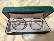 【減價】超輕透明深灰平光防藍光眼鏡 + 連眼鏡盒