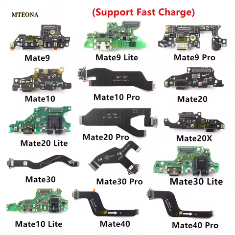 USB Charge Port Jack Dock Connector Charging Board Flex Cable For Huawei Mate 9 10 20 30 40 Lite Pro