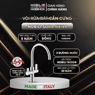 Nobili SORA NB164 3-way sink faucet, rotates 180 degrees, height 37cm - Imported from Italy