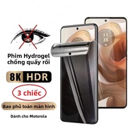 3 Sự Riêng Tư Hydrogel Cho Motorola Moto Edge Series Chống Gián Điệp Bảo Vệ Màn Hình Mà Không Cần Vâ