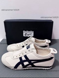 Onitsuka Tiger MEXICO 66輕便懶人鞋米色海軍藍