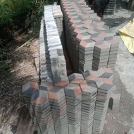 paving blok beton motif 3D