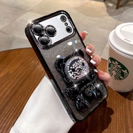 For iPhone 17 Pro Max 17 Pro 17 Air i17 17Pro iPhone17Pro iPhone17ProMax 2025 3D Quicksand Space Bea