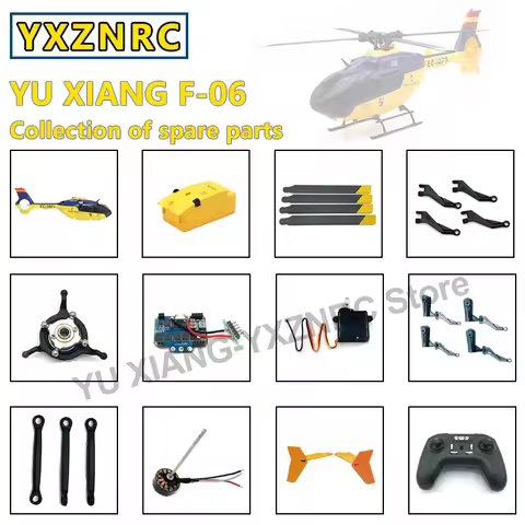 YU XIANG EC135 Scale Fuselage F06 6CH RC Helicopter All spare parts Shell Battery Remote control Pad