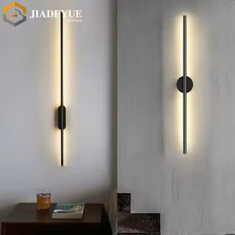 Modern led long wall lamp Nordic minimalist living room sofa TV bedroom bedside lamp indoor wall lam