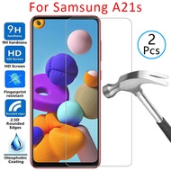 tempered glass screen protector for samsung a21s case cover on galaxy a 21s 21 a21 s protective phon