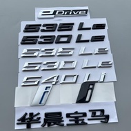 寶馬5系新能源車標535le字標后尾標志貼530le改裝黑色m標識edrive