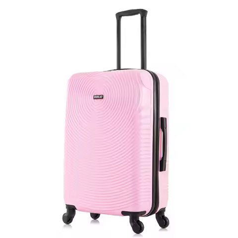 Inception 24" Hardside Lightweight Luggage with Spinner Wheels Handle and Trolley Pink