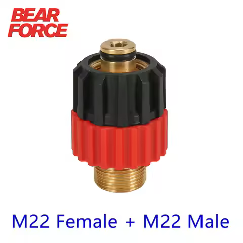 High Pressure Washer Swivel Connector M22 Car Washer Brass Rotating Adapter Swivel Coupling M22 Male