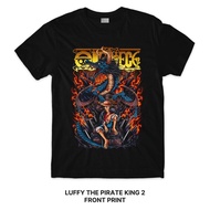 Luffy The Pirate King 2 | One Piece Series T-Shirt (Singapore 3-5 Days Delivery) Front Back Print Cr