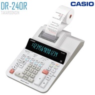 KR เครื่องคิดเลข เครื่องคิดเลข Casio 14 หลัก DR-240R แบบพิมพ์ - ผ้าพิมพ์ เครื่องคิดเลขตั้งโต๊ะ