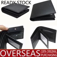 【READY STOCK】Men's  Leather Bifold Wallet men With Deluxe Credit Card Purse sent box Christmas gift