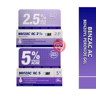 Benzac AC (2.5% / 5%) Benzoyl Peroxide Water Based Gel (15g / 60g) (MAL19984075XRZ)