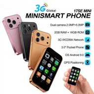 17SE MINI 3G Tiny Smartphone Android System Play Store 2GB+16GB WhatsAPP GPS WiFi Dual SIM Card 3.0"
