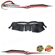 พรมปูคอนโซลหน้ารถ รุ่นฝาเปิด-ปิด ขับขวา Rh สี หนังดำ ด้ายดำ Isuzu D-Max Dmax 4x2 4x4 Hi-Lander V-Cro