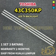 TOSHIBA 43C350KP TV LED BACKLIGHT BARU READY STOCK 43C350